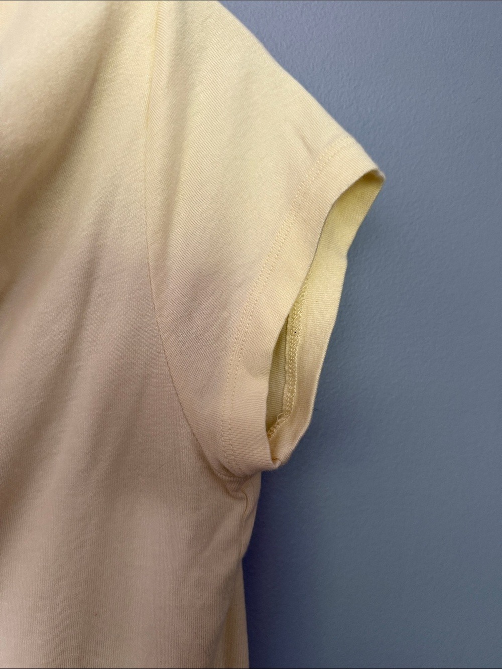 Elie Tahari Cream Cowl Neck Top Pima Cotton Blend Short Sleeve Minimalist Sz M - Picture 5 of 7